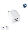 GloboStar® 79701 Φορτιστής Πρίζας Charger 1x Type-A USB Port 1.0 & 1x Type-A USB Port 2.1 For IPad DC 5V 3.1A Max 15W
